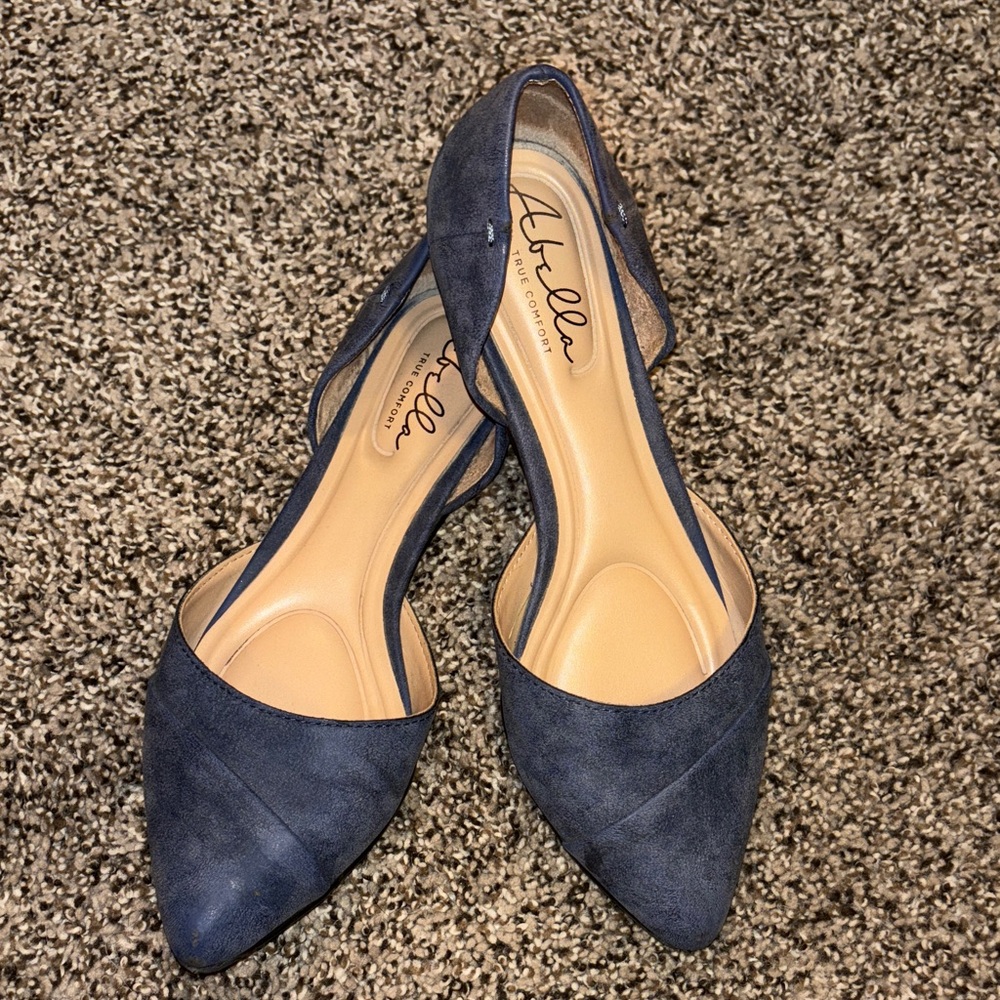 Abella Dark Blue Flats